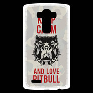 Coque Personnalisée Lg G4 Keep calm pitbull 2 ZG
