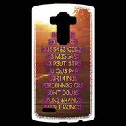 Coque Personnalisée Lg G4 Message codé ZG