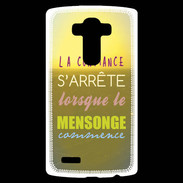 Coque Personnalisée Lg G4 Confiance et mensonge ZG