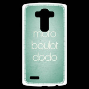 Coque Personnalisée Lg G4 Moto Boulot Dodo Vert ZG