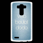 Coque Personnalisée Lg G4 Vélo Boulot Dodo Bleu ZG
