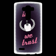 Coque Personnalisée Lg G4 In anonymous We trust Rouge ZG