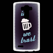 Coque Personnalisée Lg G4 In Beer We trust bleu ZG