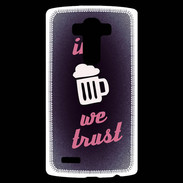 Coque Personnalisée Lg G4 In Beer We trust Rouge ZG