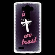 Coque Personnalisée Lg G4 In Christ We trust Rouge ZG