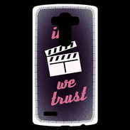 Coque Personnalisée Lg G4 In Ciné We Trust Rouge ZG