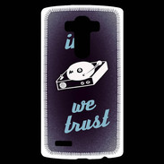 Coque Personnalisée Lg G4 In DJ We trust Bleu ZG