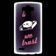 Coque Personnalisée Lg G4 In DJ We trust Rouge ZG
