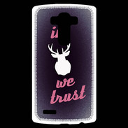 Coque Personnalisée Lg G4 In Elan We trust Rouge ZG