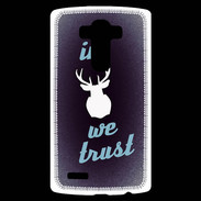 Coque Personnalisée Lg G4 In Elan We trust Bleu ZG