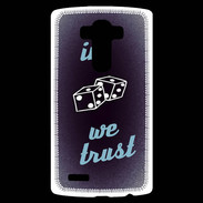 Coque Personnalisée Lg G4 In Gamble We trust Bleu ZG