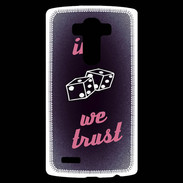 Coque Personnalisée Lg G4 In Gamble We trust Rouge ZG
