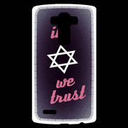 Coque Personnalisée Lg G4 In Judaïsme We trust Rouge ZG 