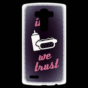 Coque Personnalisée Lg G4 In Junk We trust Rouge ZG