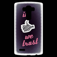 Coque Personnalisée Lg G4 In Like We trust Rouge ZG