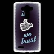Coque Personnalisée Lg G4 In Like We trust Bleu ZG