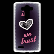 Coque Personnalisée Lg G4 In Love We trust Rouge ZG