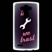 Coque Personnalisée Lg G4 In Mecanic We trust Rouge ZG