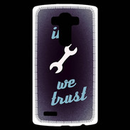Coque Personnalisée Lg G4 In Mecanic We trust Bleu ZG
