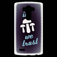 Coque Personnalisée Lg G4 In Mushrooms We trust Bleu ZG