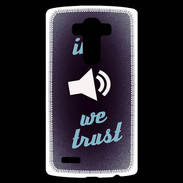 Coque Personnalisée Lg G4 In Music We trust Bleu ZG