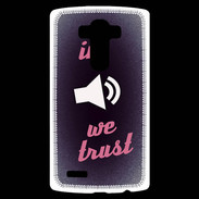 Coque Personnalisée Lg G4 In Music We trust Rouge ZG