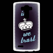 Coque Personnalisée Lg G4 In Queen We trust Bleu ZG