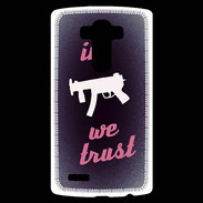 Coque Personnalisée Lg G4 In Uzi We trust Rouge ZG
