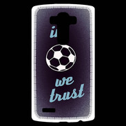 Coque Personnalisée Lg G4 In Soccer We trust Bleu ZG