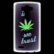 Coque Personnalisée Lg G4 In Weed We trust Vert ZG