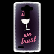 Coque Personnalisée Lg G4 In Wine We trust Rouge ZG