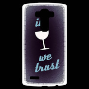 Coque Personnalisée Lg G4 In Wine We trust Bleu ZG