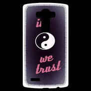 Coque Personnalisée Lg G4 In Zen We trust Rouge ZG