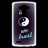 Coque Personnalisée Lg G4 In Zen We trust Bleu ZG