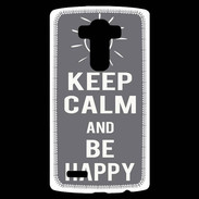 Coque Personnalisée Lg G4 Keep calm Be Crazy Gris
