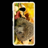 Coque Nokia Lumia 640 LTE Automne et Hérisson