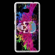 Coque Nokia Lumia 640 LTE Tête de mort design et colorée