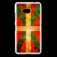 Coque Nokia Lumia 640 LTE Drapeau Basque Vintage