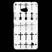 Coque Nokia Lumia 640 LTE Fond croix