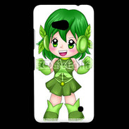 Coque Nokia Lumia 640 LTE Chibi style illustration of a super-heroine 26
