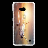 Coque Nokia Lumia 640 LTE Avion de ligne au coucher de soleil