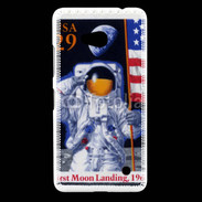Coque Nokia Lumia 640 LTE Timbre anniversaire premier pas sur la lune USA