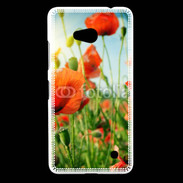 Coque Nokia Lumia 640 LTE Champs de coquelicots