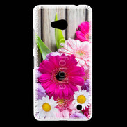 Coque Nokia Lumia 640 LTE Bouquet de fleur sur bois