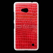Coque Nokia Lumia 640 LTE Effet crocodile rouge