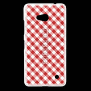 Coque Nokia Lumia 640 LTE Vichy rouge et blanc 2