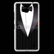 Coque Nokia Lumia 640 LTE Illustration smoking noir rayé