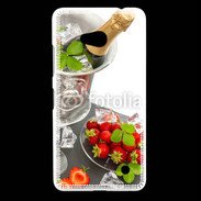 Coque Nokia Lumia 640 LTE Champagne et fraises