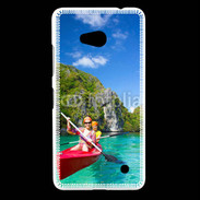 Coque Nokia Lumia 640 LTE Kayak dans un lagon