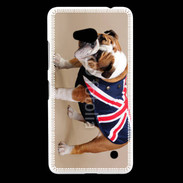 Coque Nokia Lumia 640 LTE Bulldog anglais en tenue